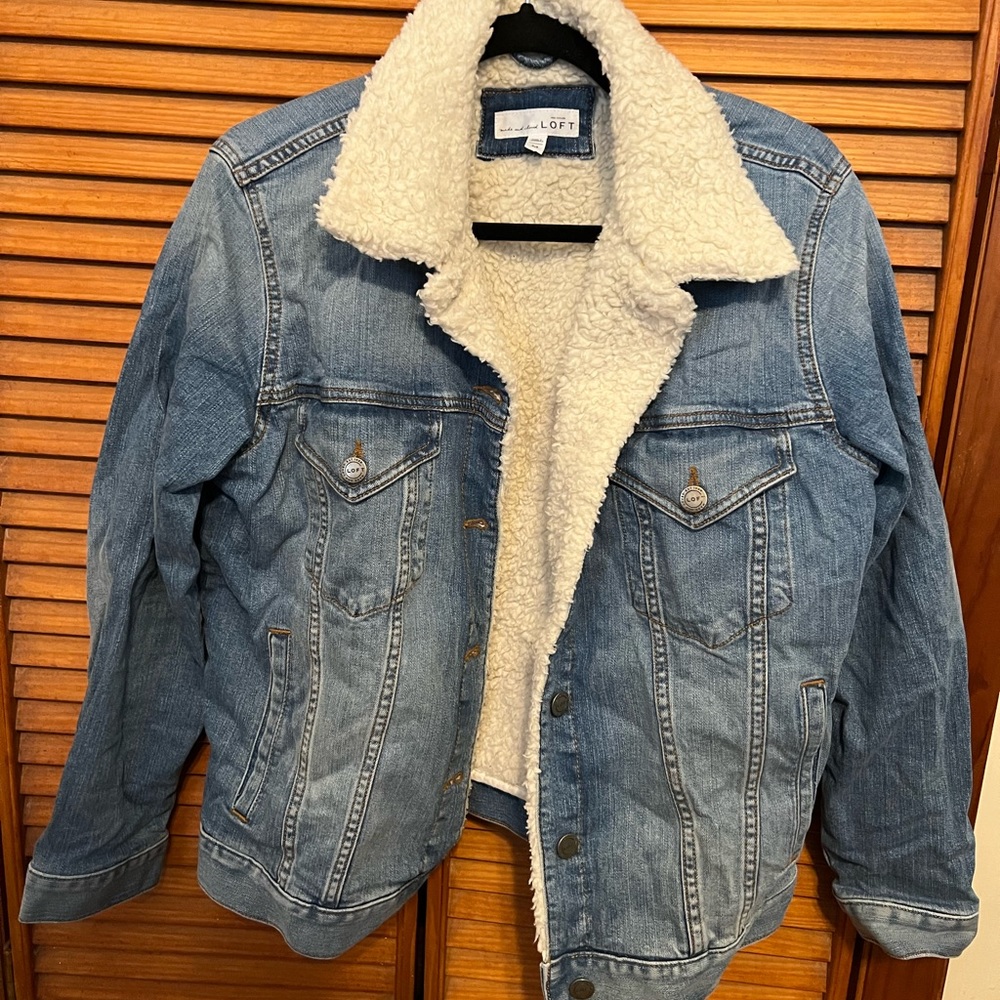 Loft lined Jean jacket